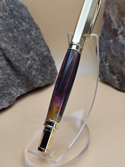 Corvette Fordite Magnetic Cap Rollerball Pen