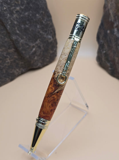 Amboyna Burl Horse Whisperer Ballpoint Pen
