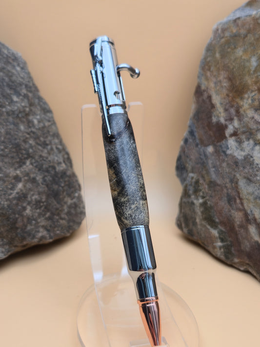 Bolt action Buckeye burl