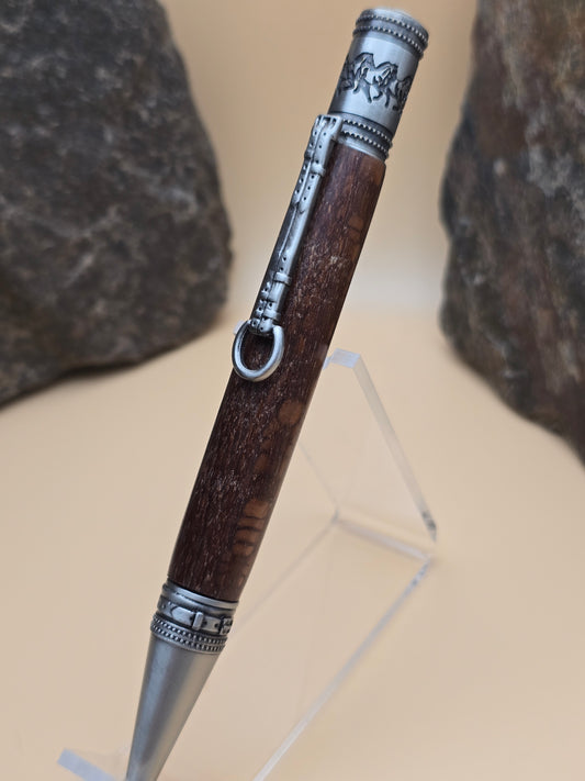 Leopard Wood Horse Whisperer Ballpoint Pen