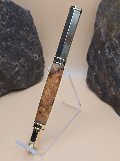 Amboyna Burl Magnetic Cap Rollerball