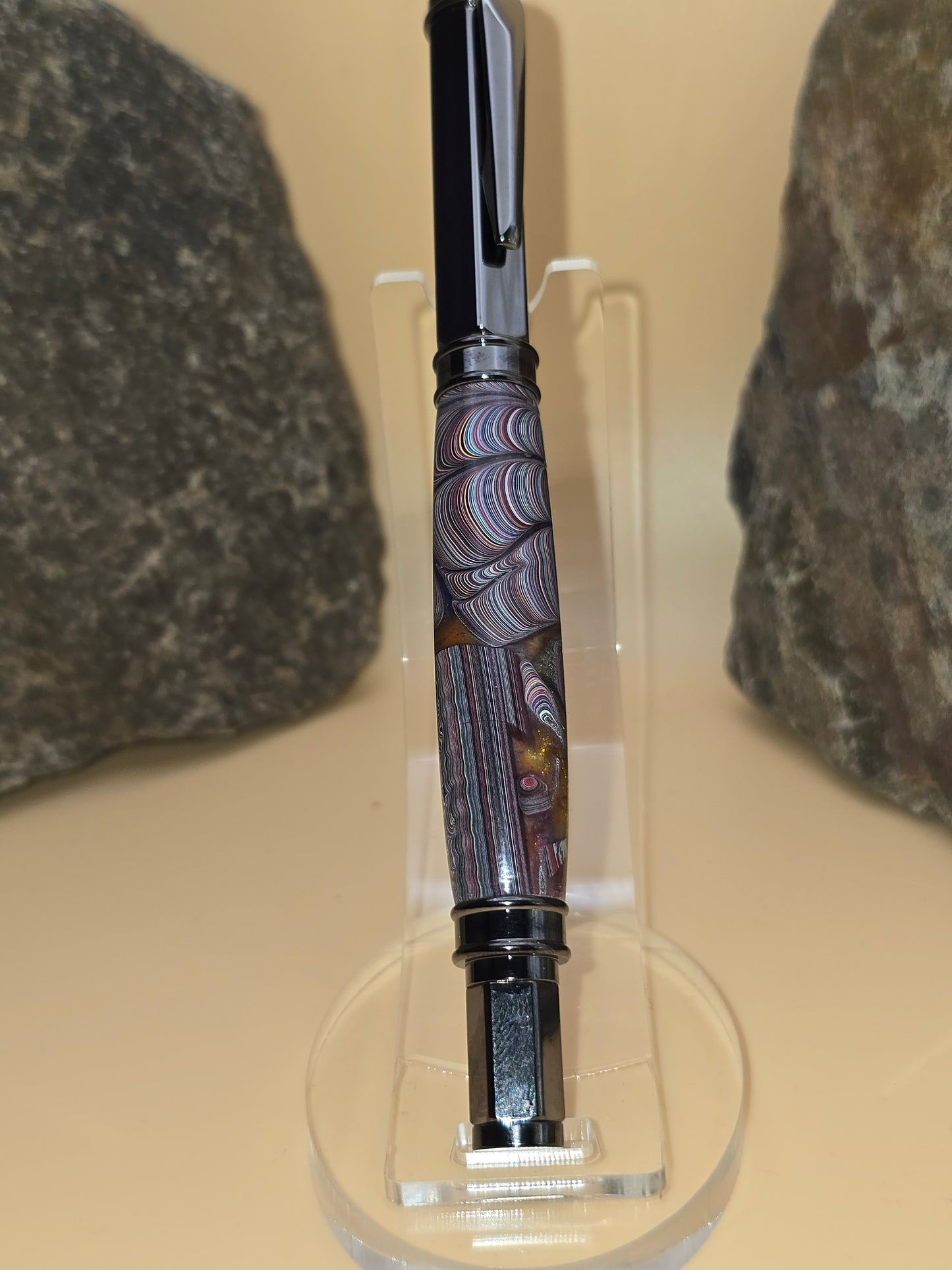 Corvette Fordite Magnetic Cap Rollerball