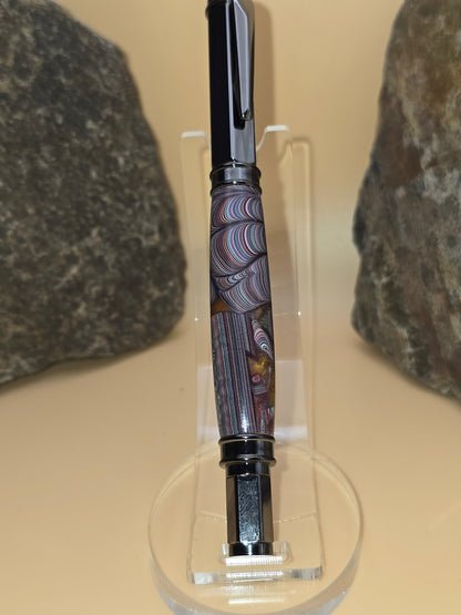 Corvette Fordite Magnetic Cap Rollerball