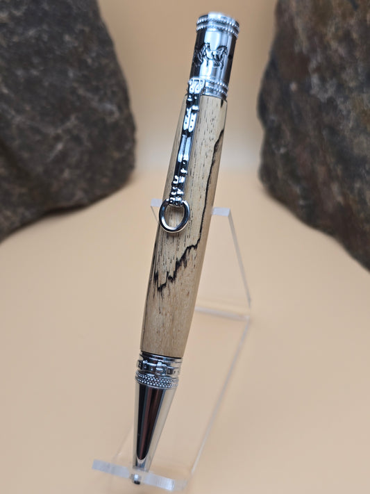 Spalted Tamarind Horse Whisperer Ballpoint Pen