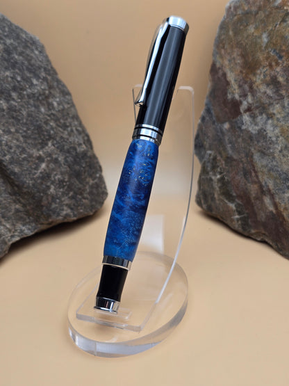 Dyed Box Elder Burl Oxford