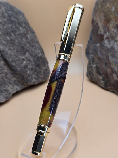 Corvette Fordite Magnetic Cap Rollerball