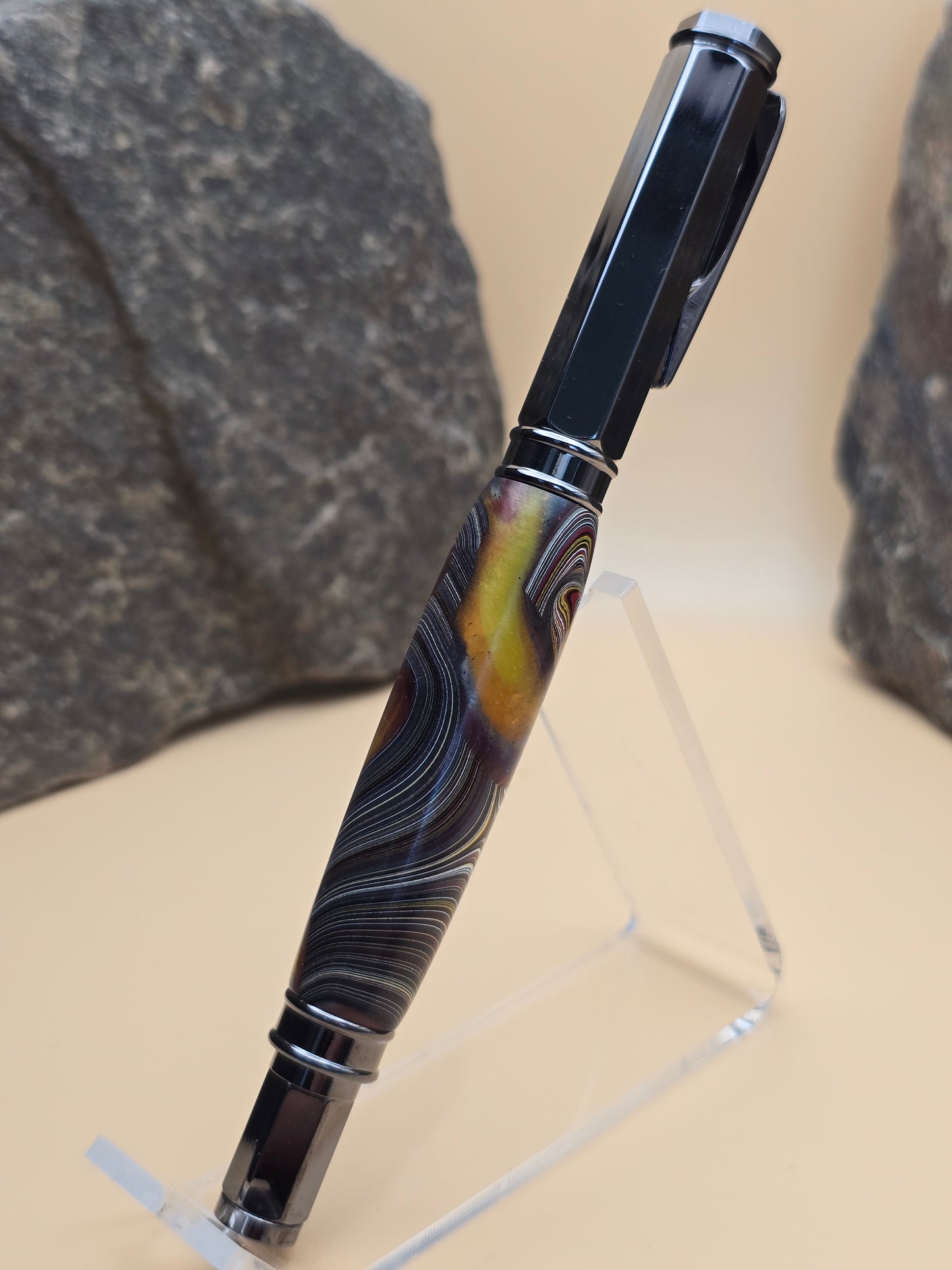 Corvette Fordite Magnetic Cap Rollerball