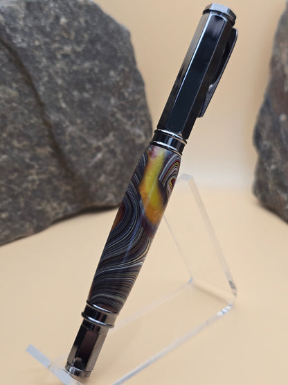 Corvette Fordite Magnetic Cap Rollerball