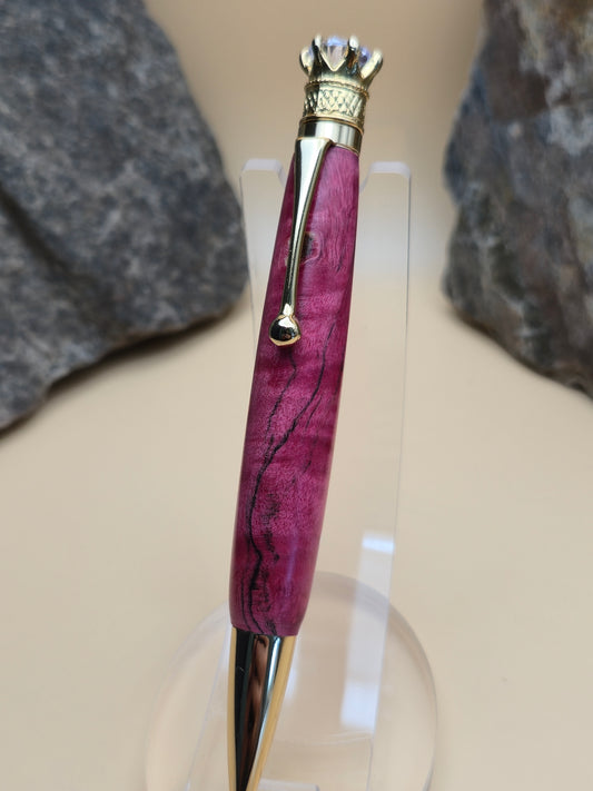 Pink dyed spalted maple