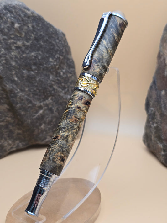 Premium Buckeye Burl Fountain Pen