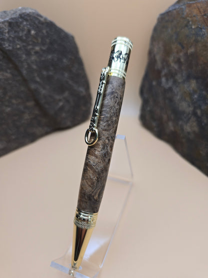 Amboyna Burl Horse Whisperer Ballpoint Pen