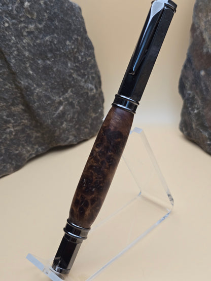 Rare Amboyna Burl Magnetic Cap Rollerball