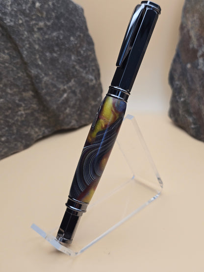Corvette Fordite Magnetic Cap Rollerball