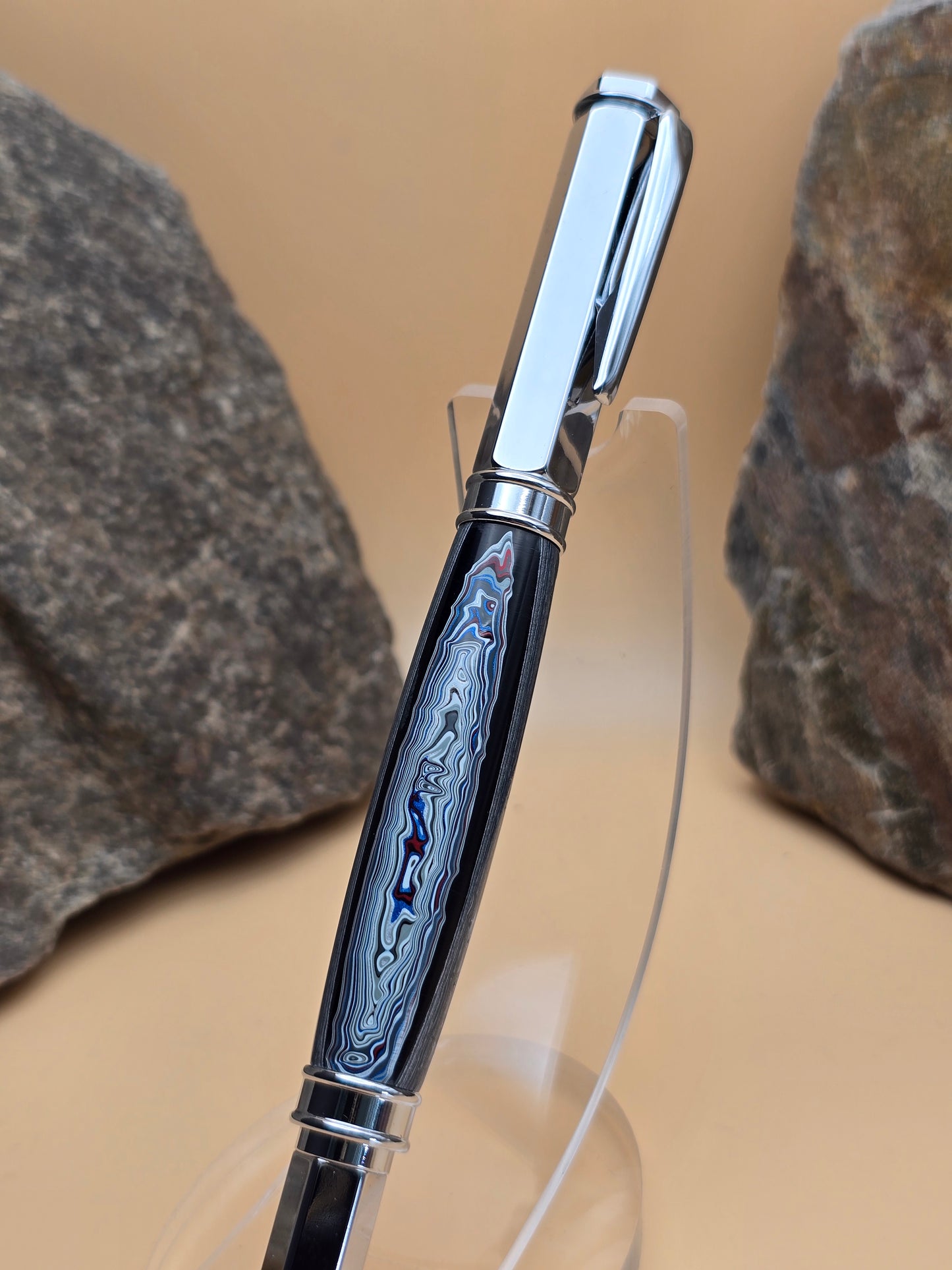 Jeep fordite magnetic capped rollerball