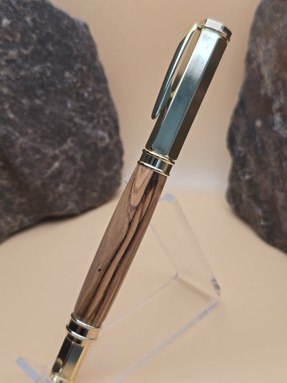 Holy Land Olivewood Magnetic Cap Rollerball Pen