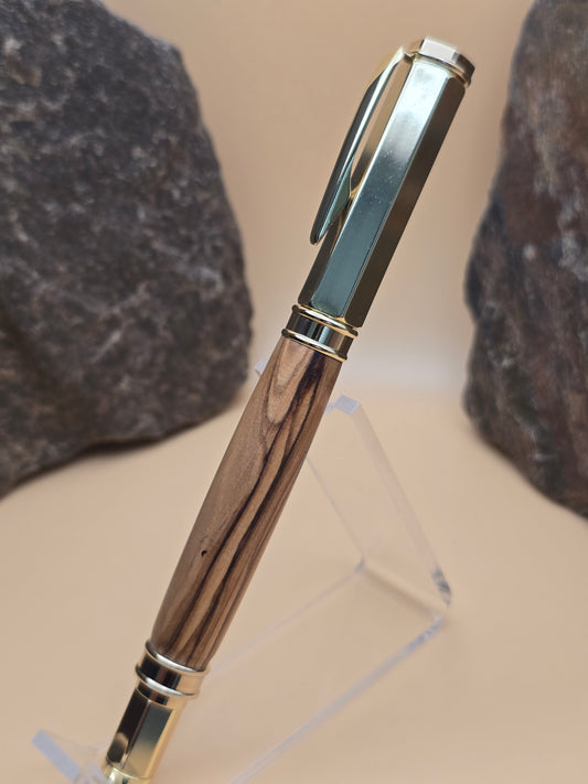 Holy Land Olivewood Magnetic Cap Rollerball Pen