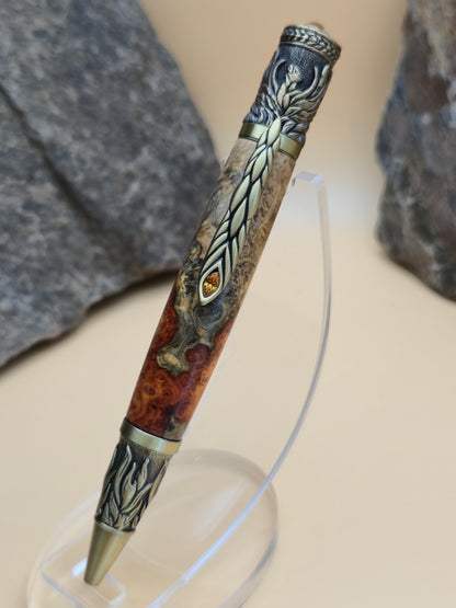 Phoenix rising ballpoint pen