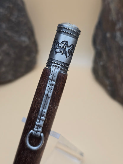 Leopard Wood Horse Whisperer Ballpoint Pen