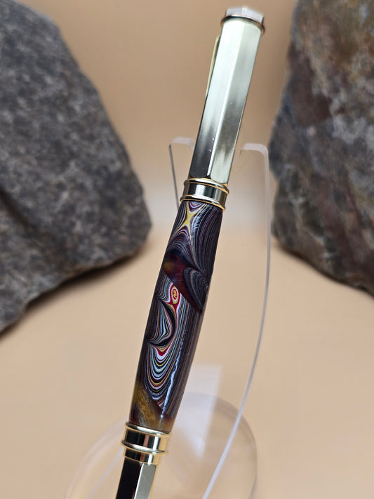 Corvette Fordite Magnetic Cap Rollerball