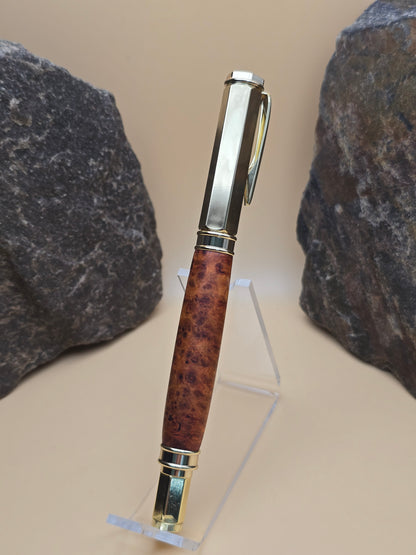 Amboyna Burl Magnetic Cap Rollerball