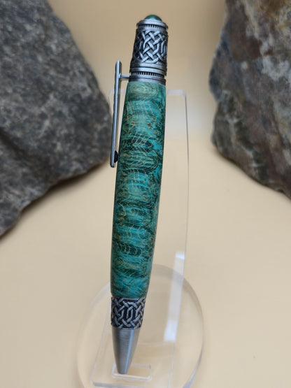Dyed amboyna burl celtic style