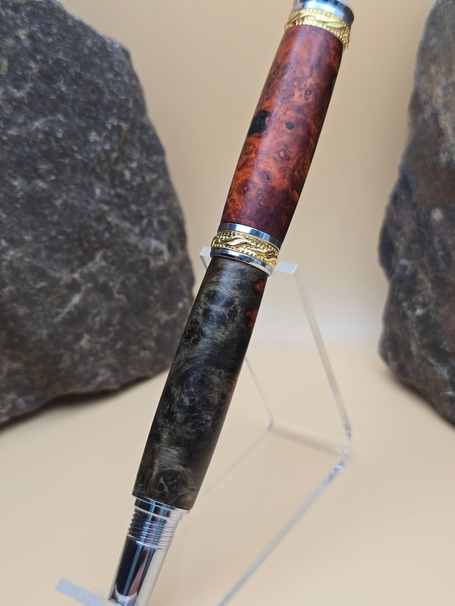 Rare Amboyna Burl Majestic Fountain Pen